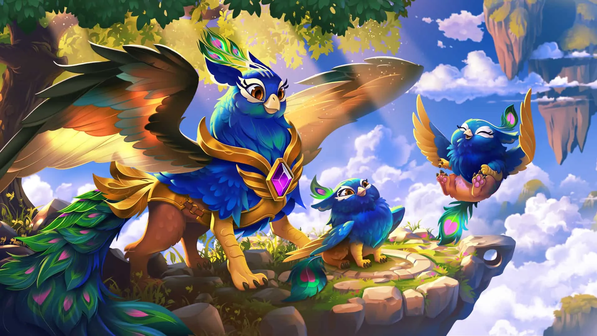 Artwork from the mobile game Merge Dragons!