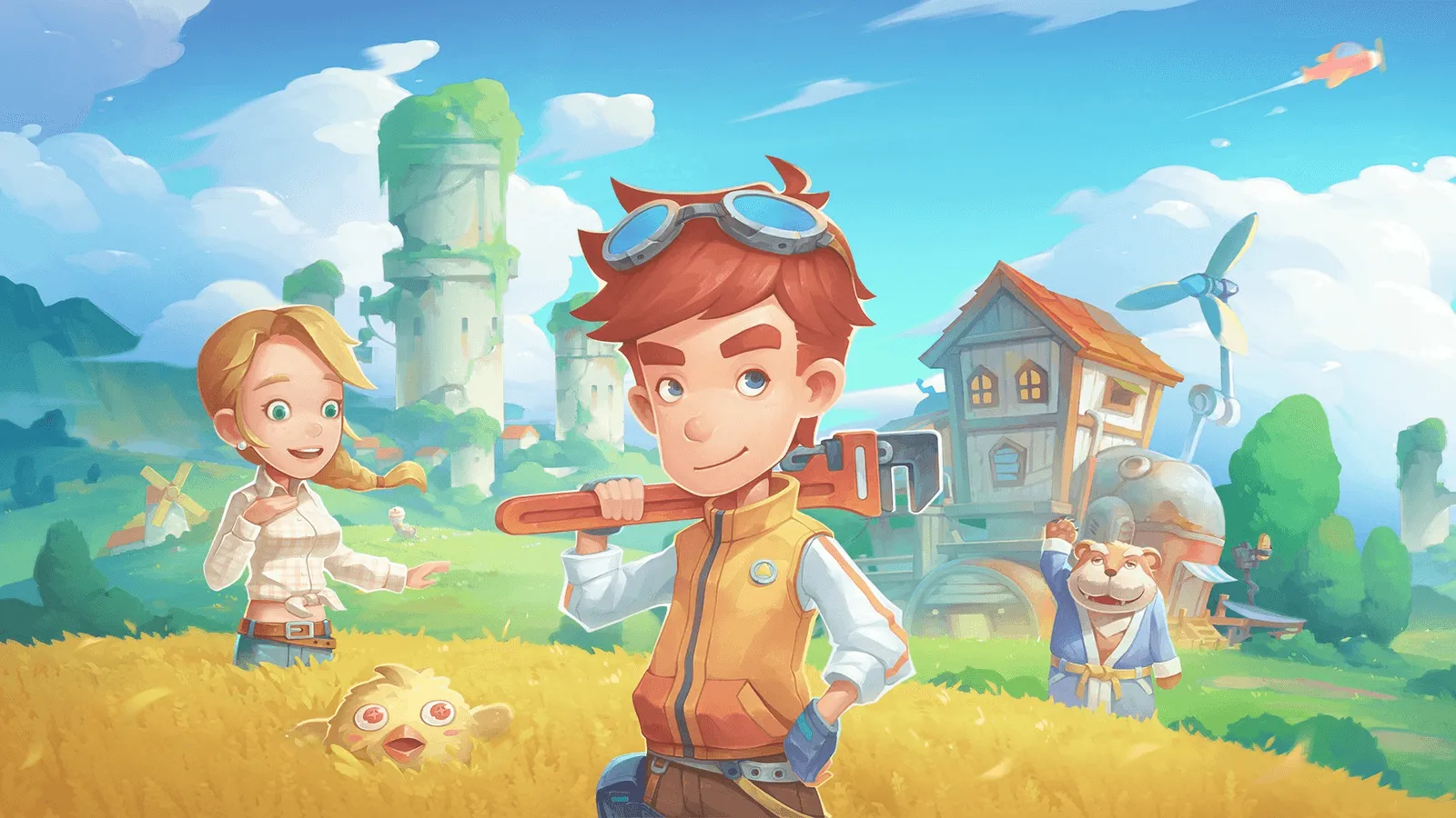 A scenic view of the world of My Time at Portia.